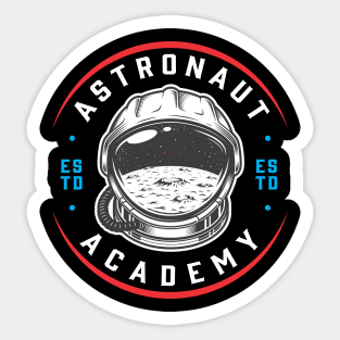 astronaut academy Sticker